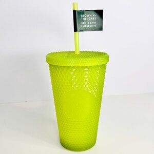 NWT Starbucks Halloween Glow in the‎ Dark Lemongrass Bling Grande Cold Cup 2022